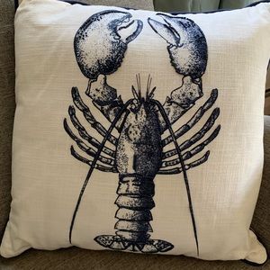 Pier 1 Accents - Pier 1 Beaded Lobster Accent Throw Pillows Pier 1 Accents - Pier 1 Beaded Lobster Accent Throw Pillows
